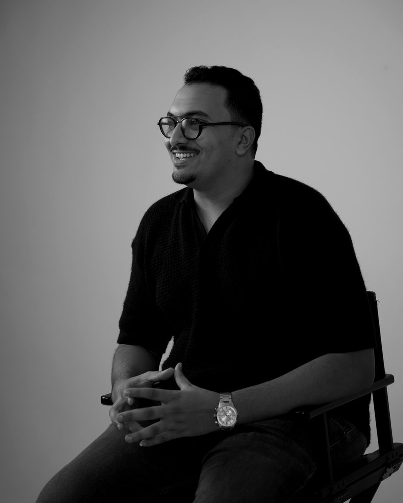 Abdulrahman Hafez, strategic brand designer, in the studio